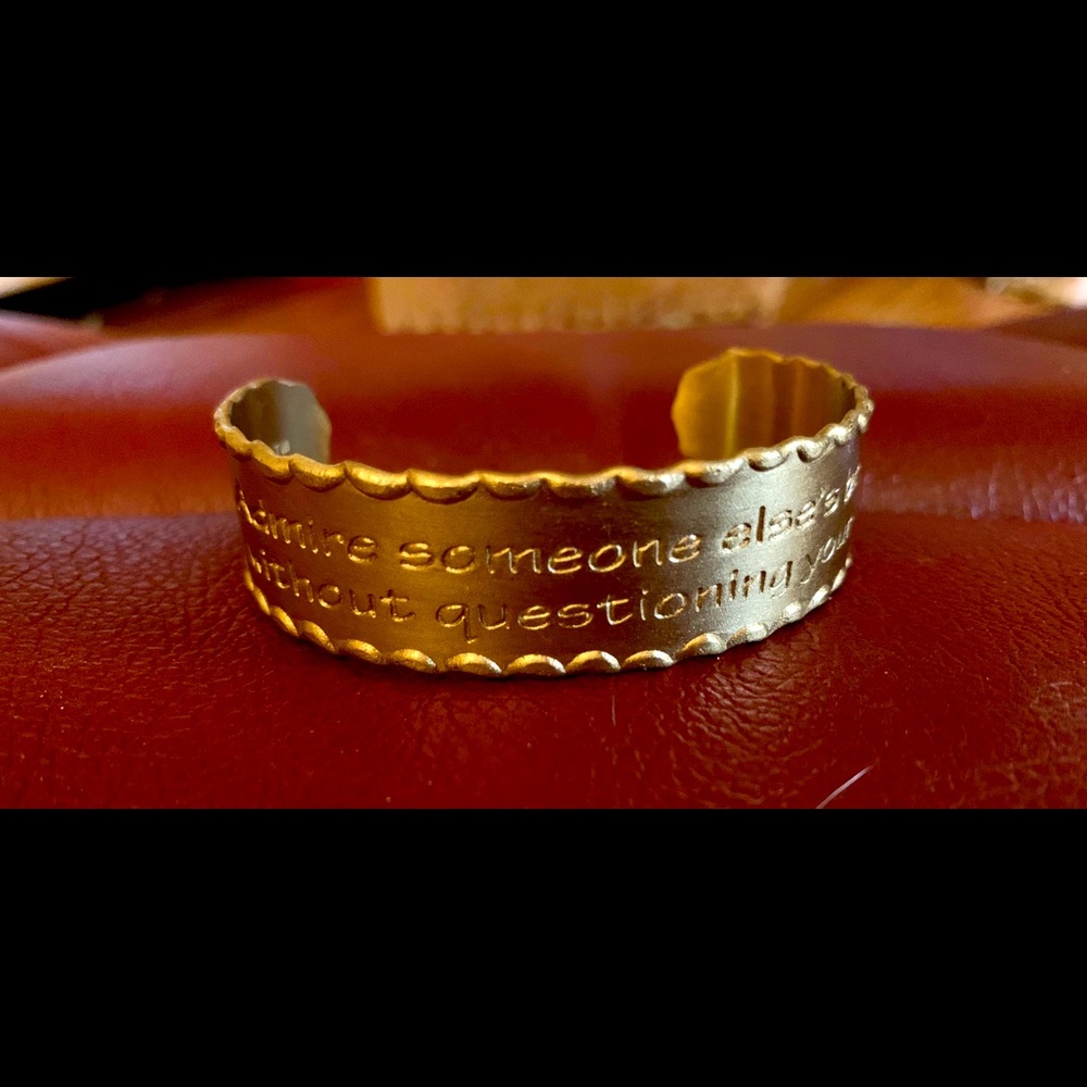 Rustic Cuff gold bracelet